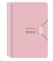 AGENDA ANUAL 2025 SENFORT 90X140 S/V POLIPROPILENO PASTEL ROSA