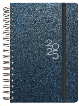 AGENDA ANUAL 2025 SENFORT 135X215 D/P METALLIC AZUL