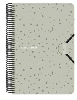 AGENDA ANUAL 2025 SENFORT 135X215 D/P POLIPROPILENO SEOUL GRIS