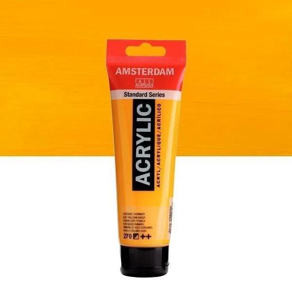 ACRÍLICOS AMSTERDAM TUBO 120 ML AMARILLO AZO OSCURO 270