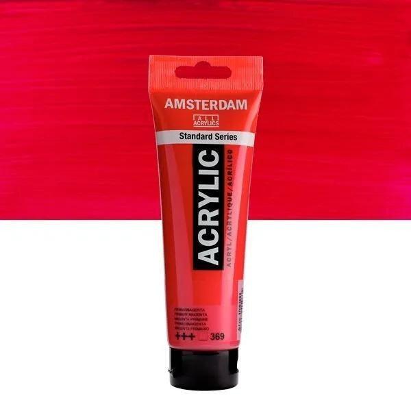 ACRÍLICOS AMSTERDAM TUBO 120 ML MAGENTA PRIMARIO 369