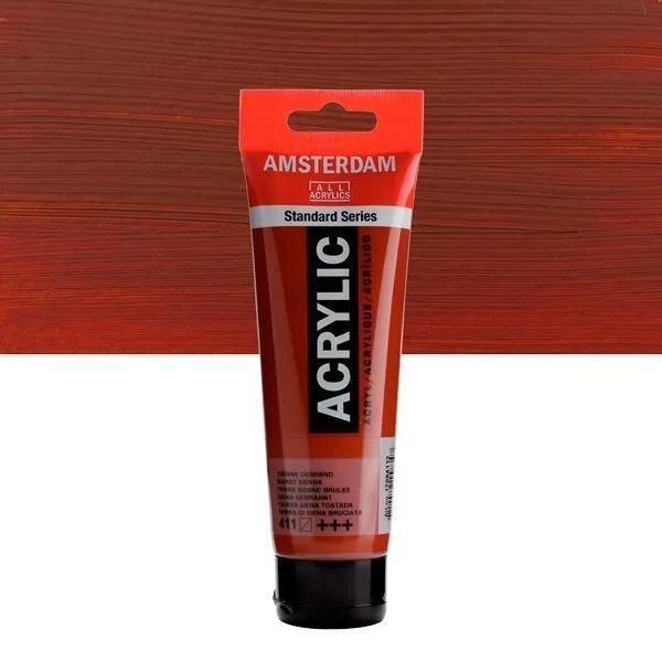 ACRÍLICOS AMSTERDAM TUBO 120 ML TIERRA DE SIENA TOSTADA 411