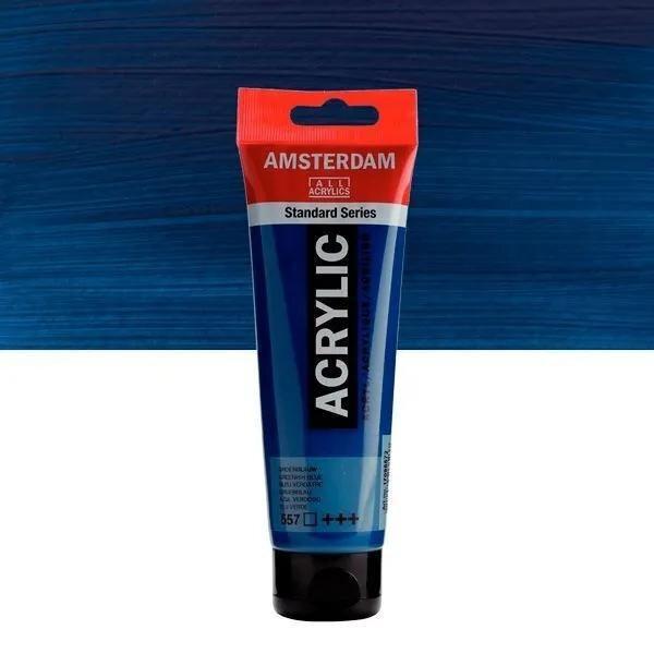 ACRÍLICOS AMSTERDAM TUBO 120 ML AZUL VERDOSO 557