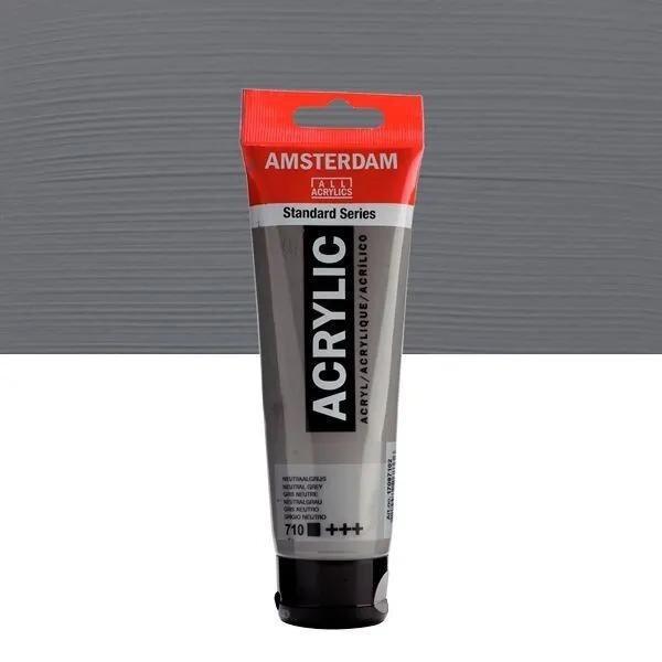 ACRÍLICOS AMSTERDAM TUBO 120 ML GRIS NEUTRO 710