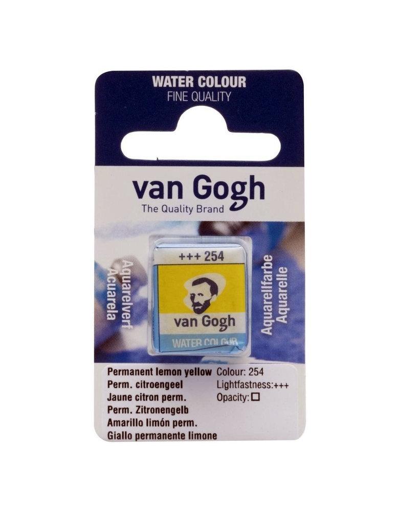 ACUARELA VAN GOGH PASTILLA  AMARILLO LIMÓN PERMANENTE (PRIMARIO) 254