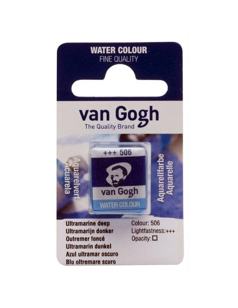 ACUARELA VAN GOGH PASTILLA AZUL ULTRAMAR OSCURO 506