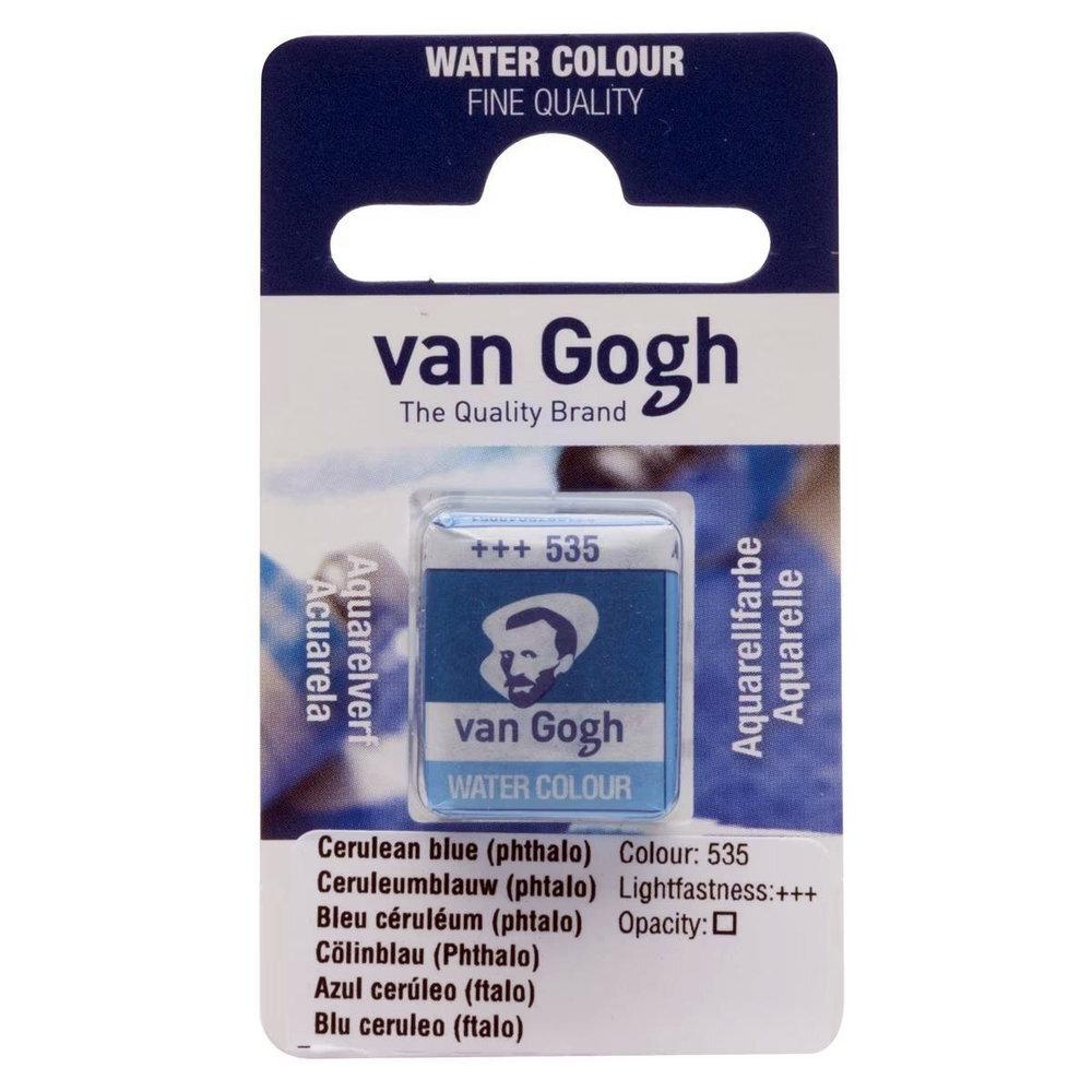 ACUARELA VAN GOGH PASTILLA  AZUL CERÚLEO (FTALO) 535