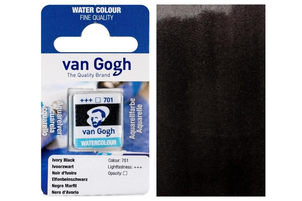 ACUARELA VAN GOGH PASTILLA NEGRO MARFIL 701