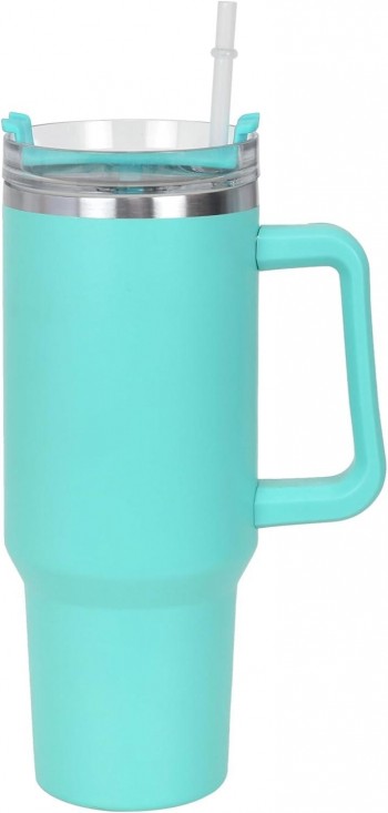 TAZA DE VIAJE 1200ML BLANCA-VERDE MENTA