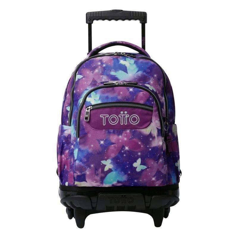 MOCHILA RUEDAS BOMPER RENGLONES GLITTER TALLA L - STAR BUTTERFLY