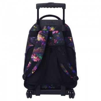 MOCHILA RUEDAS BOMPER RENGLONES TALLA L - FLOWER GALAXY
