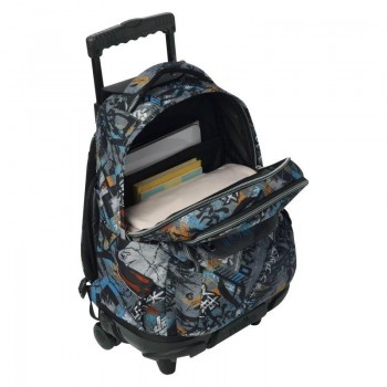 MOCHILA RUEDAS BOMPER RENGLONES TALLA L - OKUBO