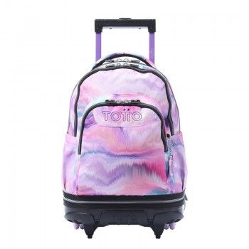 MOCHILA TOTTO RUEDAS DESMONTABLE TIZA CHICA GLITTER 24 0KD