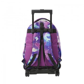 MOCHILA RUEDAS DESMONTABLE TIZA GLITTER - STAR BUTTERFLY