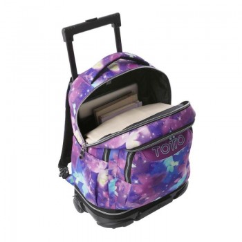 MOCHILA RUEDAS DESMONTABLE TIZA GLITTER - STAR BUTTERFLY