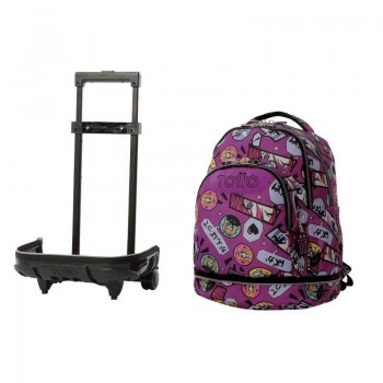 MOCHILA RUEDAS DESMONTABLE TIZA TALLA L - KITSUNE