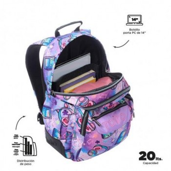 MOCHILA TOTTO RAYOL CHICA 24 4QH