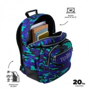 MOCHILA TOTTO RAYOL CHICO 24 8JY