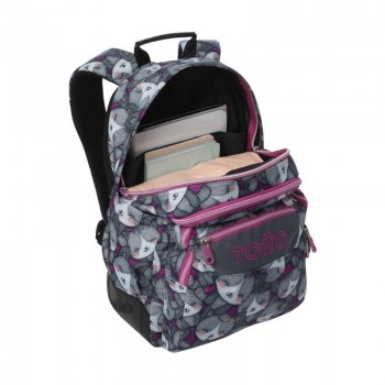 MOCHILA RAYOL TALLA L - KITTEN ROSE