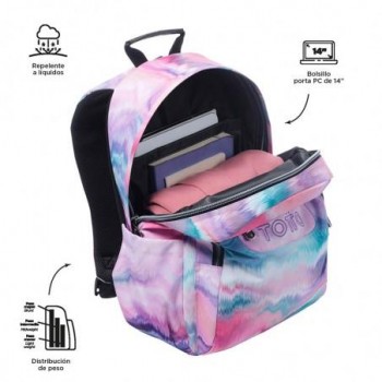 MOCHILA TOTTO ADAPTABLE CHICA GLITTER 24 0KD