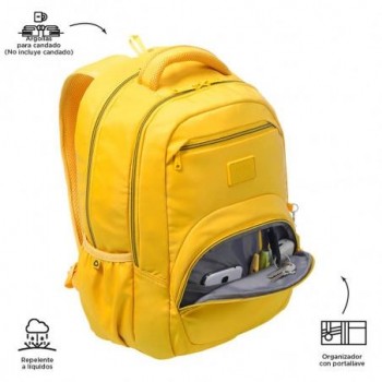 MOCHILA TOTTO JUVENIL TRACER 4 MOSTAZA