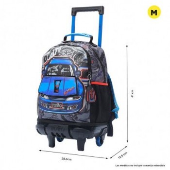 MOCHILA TOTTO RUEDAS MINI CHICO RACING 24 5HR