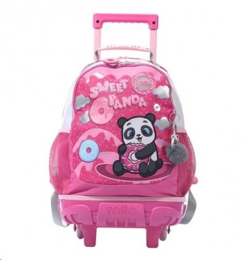 MOCHILA TOTTO RUEDAS MINI CHICA SWEET PANDA 24 0K0